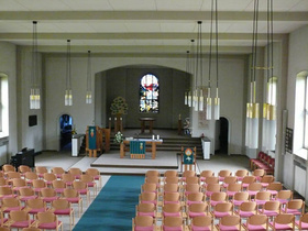 Der Kirchraum der Paul-Gerhardt-Kirche