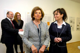 Judith Neuwald-Tasbach (rechts), die Vorsitzende der Gemeinde, mit Dr. Charlotte Knobloch (Präsidentin des Zentralrats der Juden in Deutschland). FOTOS: CORNELIA FISCHER