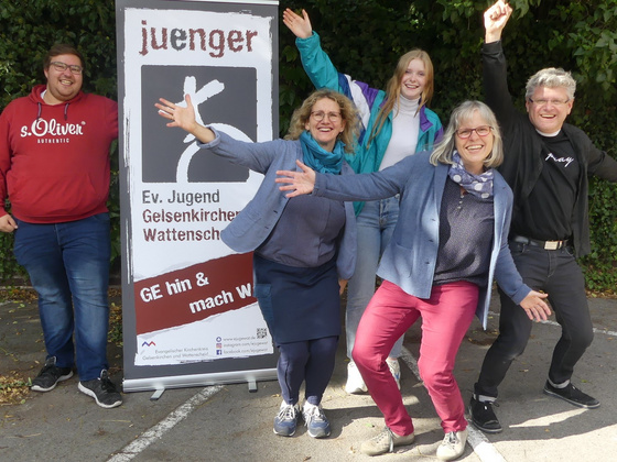 Das Team (von links): Lukas Hoffmann, Silke Salentin, Katharina Böddeker, Barbara Eggers, Holger Dirks.