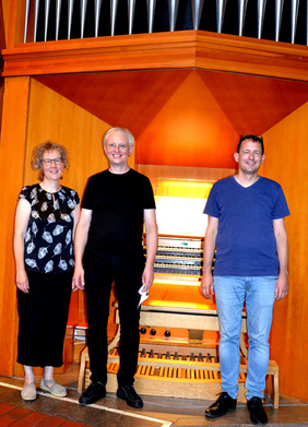 Unter der Leitung von Susanne Reimann, Andreas Fröhling und Dominik Susteck startete jetzt die außergewöhnliche Konzertreihe „Orgel for future“ in der Altstadtkirche. FOTOS: FRAUKE HAARDT-RADZIK