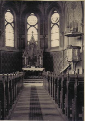 Das Kircheninnere vor 1945
