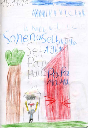 und Alghiya haben Bilder dazu gemalt. FOTOS: AFB