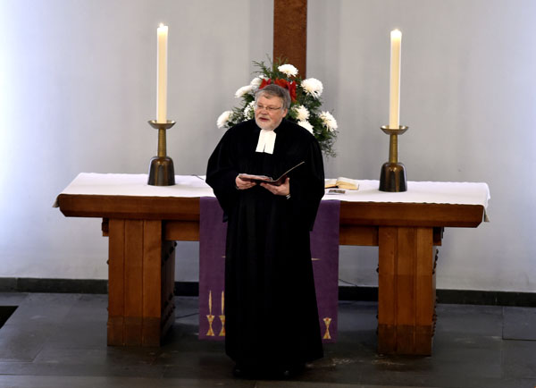 Verabschiedung in der Heßlerkirche: Für Diakoniepfarrer Ernst Udo Metz beginnt am 1. Februar der Ruhestand. FOTO: CORNELIA FISCHER